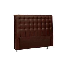 Cabeceira Cama Box Estofada Queen Size Queen Dama Plus Queen Size - Courano Cacau - Simbal