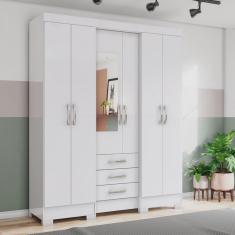 Guarda Roupa Casal 6 Portas 3 Gavetas Mentor Briz