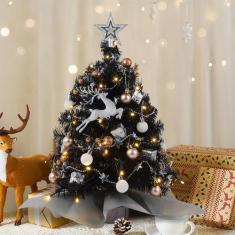 Mini Árvore de Natal Juegoal Black 60cm com 50 Luzes LED