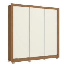 Guarda Roupa Roupeiro Casal com 3 Portas de Correr e 2 Gavetas CB03M57