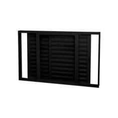 Janela Veneziana Abertura Dupla Premium 3 Folha Vidro Liso 100x120cm Y