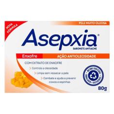 Sabonete Enxofre 80g - Asepxia, 80g