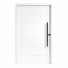 Porta Pivotante Maciça 214x107cm Eucalipto Pm78 Solar Cruzeiro Portas Fundo Primer Branco
