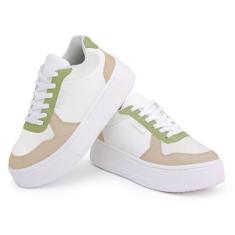 Tênis Casual It Shoes Salto Plataforma Feminino-Feminino