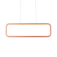 Lustre Pendente Quality Recto 1319 Led Bivolt Cobre