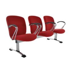 Cadeira Diretor Em Longarina Com 3 Lugares  Linha Lombar - Design Offi