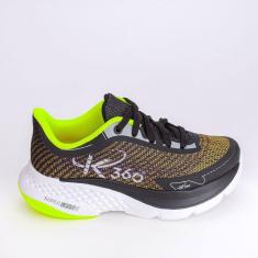 Tênis Infantil Masculino Esportivo Super Leve Preto Amarelo