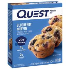 Quest Protein Bar Caixa com 12un Blueberry Muffin - Quest Nutrition, B