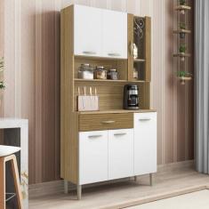 Armário de Cozinha 6 Portas 1 Gaveta Golden - Kits Paraná