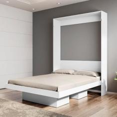 Cama Articulável Vertical Casal 140 Manhattan Branco - Art in Móveis, 