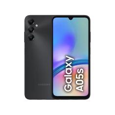 Smartphone Samsung Galaxy A05s 128GB - Preto, 4G, RAM 6GB, Câmera Tripla 50MP + Selfie 13MP, Tela 6,7"