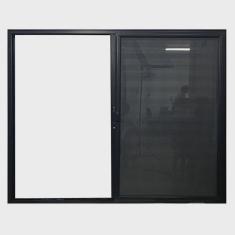 Janela Veneziana 3 Folhas com Tela Mosquiteira Linha 25 100x150