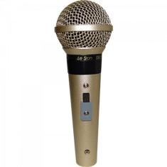 Microfone Profissional Leson SM-58 P4 Cardióide Champanhe