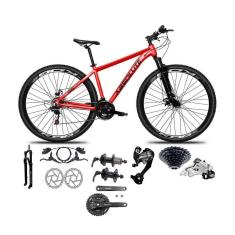 Bicicleta Aro 29 Absolute Nero 5 Câmbios 27v Shimano Altus Freios Hidráulicos - Vermelho Tam.17