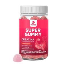 Super Gummy Creatina Monohidratada Sabor Morango com 60 Gomas - Super 