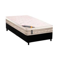 Cama Box Solteiro: Colchão Molas Castor Tecnopedic Premium + Base CRC 
