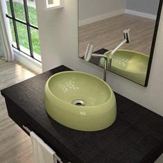 Cuba de Apoio para Banheiro OV39W Capri Compace Verde Acqua