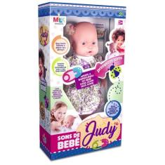 Brinquedo Boneca Judy Emite Sons De Bebê Milk Brinquedos 497