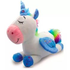Unicórnio De Pelúcia 30cm Duas Cores Unik