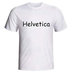 Camiseta Helvetica Feita Em Comic Sans Fonte Design Humor