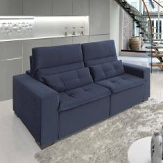 Sofá Retrátil e Reclinável 2 Lugares 240cm Essence Azul