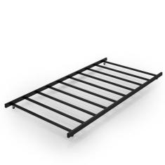 Cama Auxiliar Solteiro Em Aço Industrial Com Rodizios Bruna - Mobigu, 