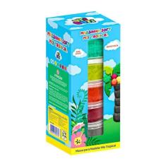 Massinha Soft Mix Tropical Com 5 Cores - Uti Guti