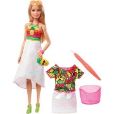 Barbie Crayola Surpresa De Frutas Gbk18 Mattel