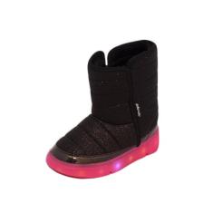 Tênis Infantil Novopé Abotinado Happy Com Led REF: 50001381 COM PELO