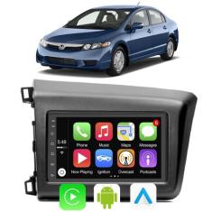 Kit Central Multimidia Android Auto Carplay Civic 2012 2013 2014 2015 