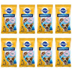 Kit Com 8 Dentastix Pedigree Petiscos Para Cães Pequenos 7un