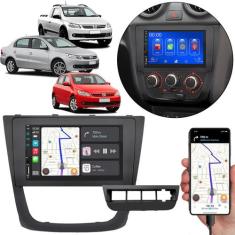 Kit Multimídia Carplay Gol G5 2008-2012 7 Pol MP5 + Moldura 4 Furos pa