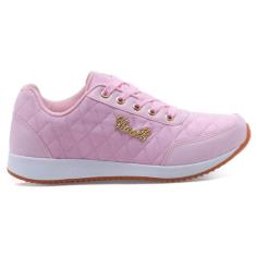 Tênis Feminino Vanelli Leve Caminhada Academia, 34, Rosa