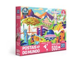 Quebra-Cabeça 500 peças -Postais do Mundo-America- Toyster