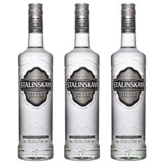 Vodka Stalinskaya Silver - 1L Kit3