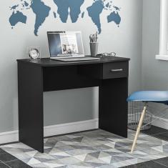 Escrivaninha 1 Gaveta Arapei Politorno Preto