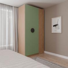 Guarda-roupa Modulado Joy Canto Cabecasa Madeiramadeira Verde