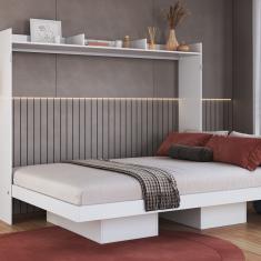 Cama Casal Articulável Horizontal 140 195cm X 156,8cm X 151cm Branco
