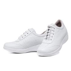 Tênis Feminino Ortopédico Conforto Com Cadarço Pizaflex-Feminino