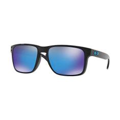 Óculos de sol Oakley masculinos OO9417 Holbrook XL Square, preto polido/safira Prizm, 59 mm