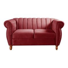 Sofá Realeza Namoradeira Chesterfield Decoração Vintage Retrô