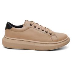 Tenis Masculino Centuria Sola Alta Couro Bege-Masculino