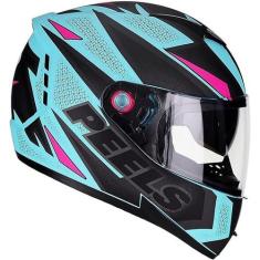 Capacete Esportivo Peels Icon Fast 2023 Verde Água e Rosa - C. Óculos,