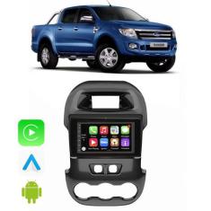 Kit Multimidia Carplay/Android-Auto Ford Ranger 2012 A 2016 7" Comando