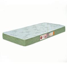 Colchão Solteiro Sleep Max Espuma D33 100x200x25cm Branco/Verde - Cast