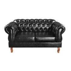Sofá Fixo Duquesa Chesterfield 2 Lugares Namoradeira Classico Retrô - 