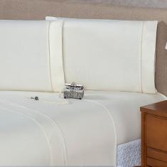 Jogo Lençol Viúvo 2 peças Percal 180 Fios - Bem Me Quer Enxovais, PALH