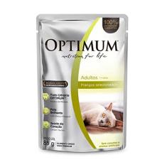 Ração Úmida Optimum Sachê para Gatos Adultos Frango 85 g