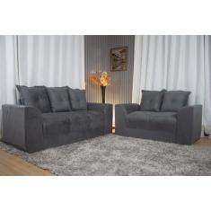 Sofá 2 e 3 Lugares Cinza 605 Porto - Alpoim