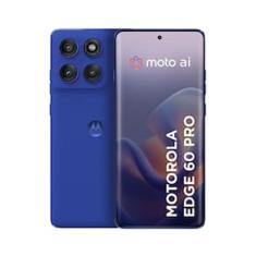Smartphone Motorola Edge 60 Pro 5G Azul 256GB, 12GB RAM + 12GB Ram Boost, Tela 6.7" 120Hz, Câmera Sony LYTIA 700C 50MP e Dimensity 8350 Extreme
